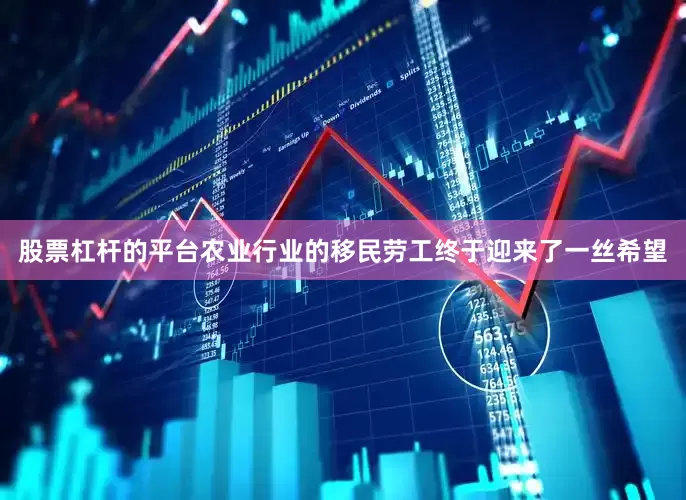 股票杠杆的平台农业行业的移民劳工终于迎来了一丝希望